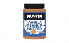 Mustin Vanilla Peanut Butter Creamy  Plastic Jar  1 kilogram